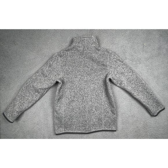 Patagonia Youth Sweatshirt Size XL Heather Gray Soft Fleece Mock Neck 1/4 Zip - Picture 6 of 16